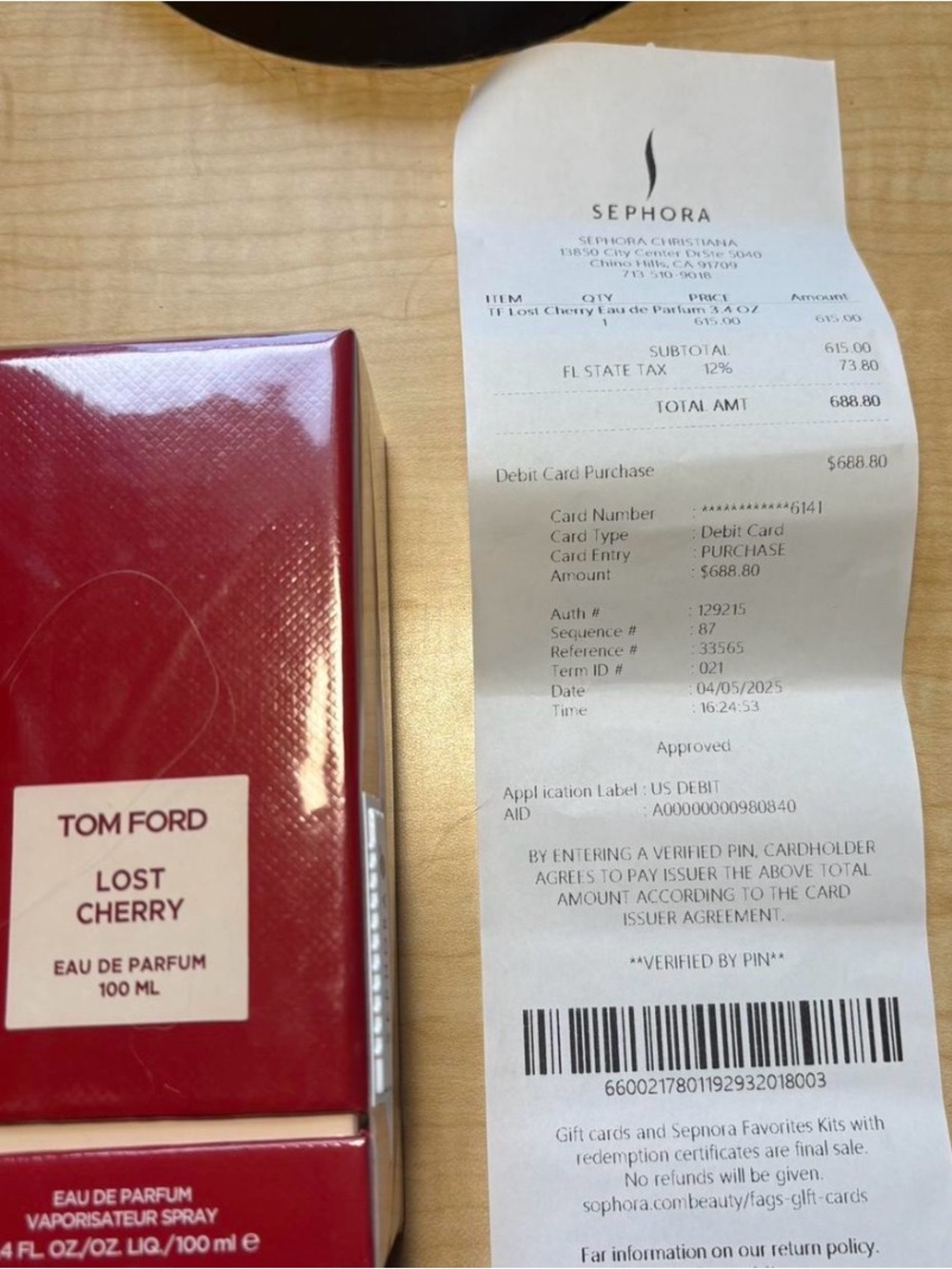 Tom Ford Lost Cherry 100ML